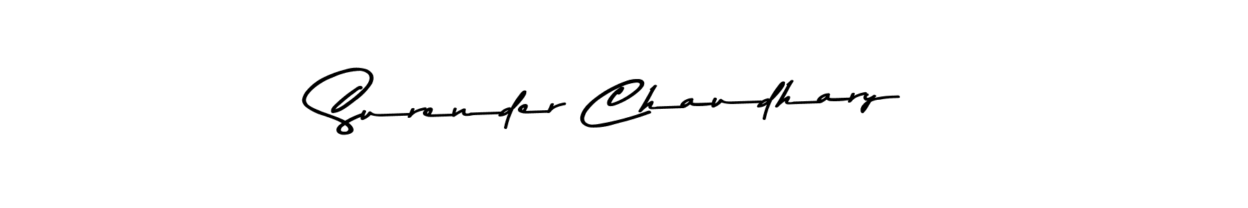 Make a beautiful signature design for name Surender Chaudhary. With this signature (Asem Kandis PERSONAL USE) style, you can create a handwritten signature for free. Surender Chaudhary signature style 9 images and pictures png