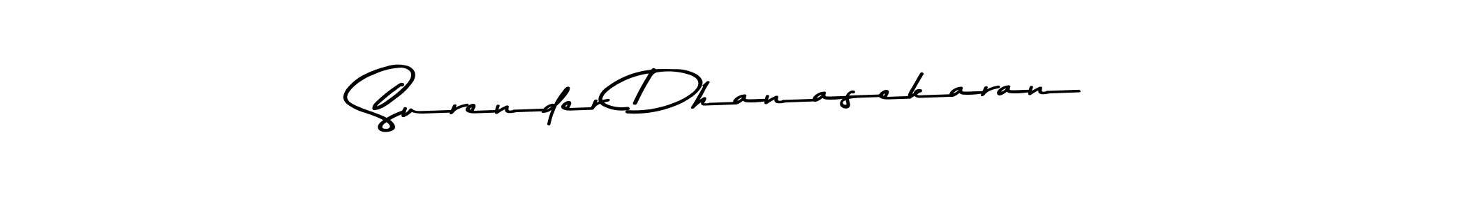 Use a signature maker to create a handwritten signature online. With this signature software, you can design (Asem Kandis PERSONAL USE) your own signature for name Surender Dhanasekaran. Surender Dhanasekaran signature style 9 images and pictures png