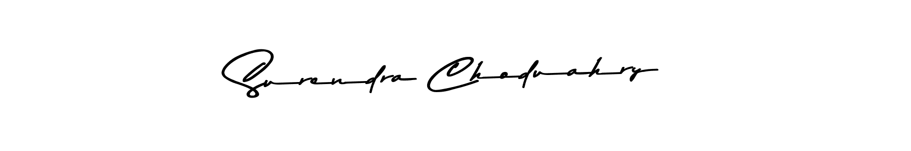 Use a signature maker to create a handwritten signature online. With this signature software, you can design (Asem Kandis PERSONAL USE) your own signature for name Surendra Choduahry. Surendra Choduahry signature style 9 images and pictures png