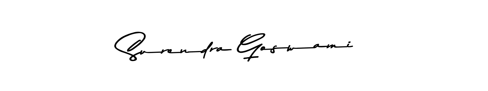 Use a signature maker to create a handwritten signature online. With this signature software, you can design (Asem Kandis PERSONAL USE) your own signature for name Surendra Goswami. Surendra Goswami signature style 9 images and pictures png