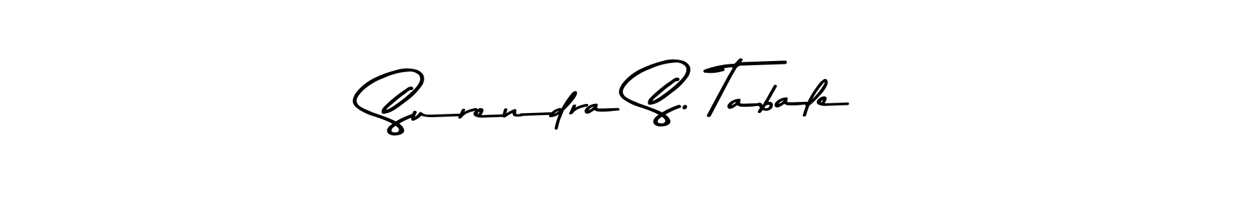 Create a beautiful signature design for name Surendra S. Tabale. With this signature (Asem Kandis PERSONAL USE) fonts, you can make a handwritten signature for free. Surendra S. Tabale signature style 9 images and pictures png