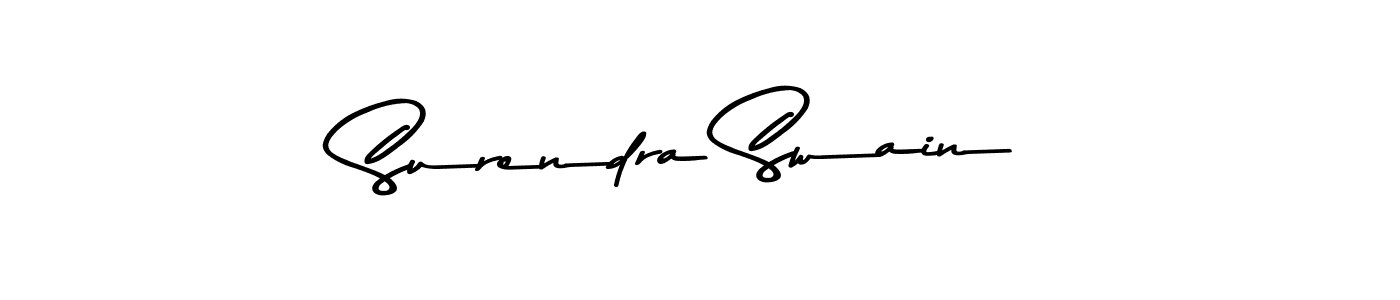 Make a beautiful signature design for name Surendra Swain. With this signature (Asem Kandis PERSONAL USE) style, you can create a handwritten signature for free. Surendra Swain signature style 9 images and pictures png