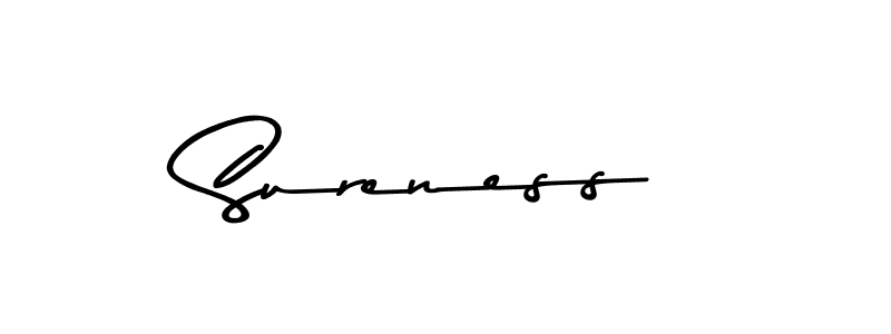 How to make Sureness signature? Asem Kandis PERSONAL USE is a professional autograph style. Create handwritten signature for Sureness name. Sureness signature style 9 images and pictures png