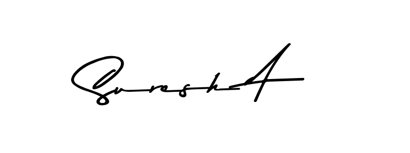 Design your own signature with our free online signature maker. With this signature software, you can create a handwritten (Asem Kandis PERSONAL USE) signature for name Suresh A. Suresh A signature style 9 images and pictures png