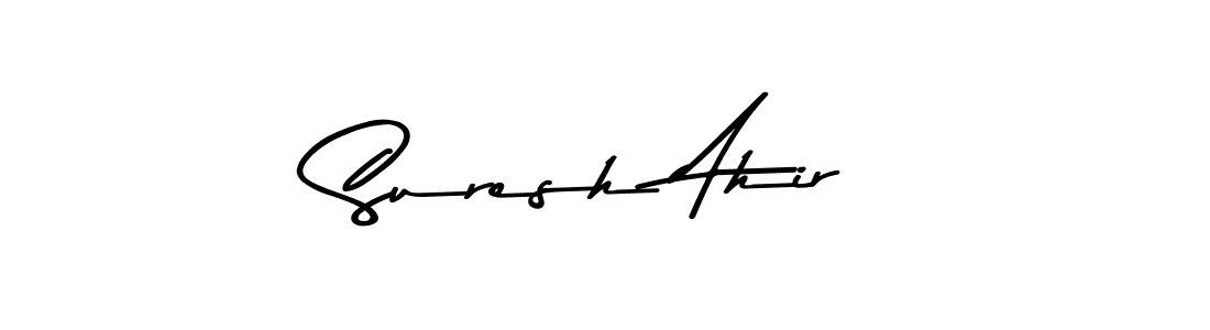 Suresh Ahir stylish signature style. Best Handwritten Sign (Asem Kandis PERSONAL USE) for my name. Handwritten Signature Collection Ideas for my name Suresh Ahir. Suresh Ahir signature style 9 images and pictures png