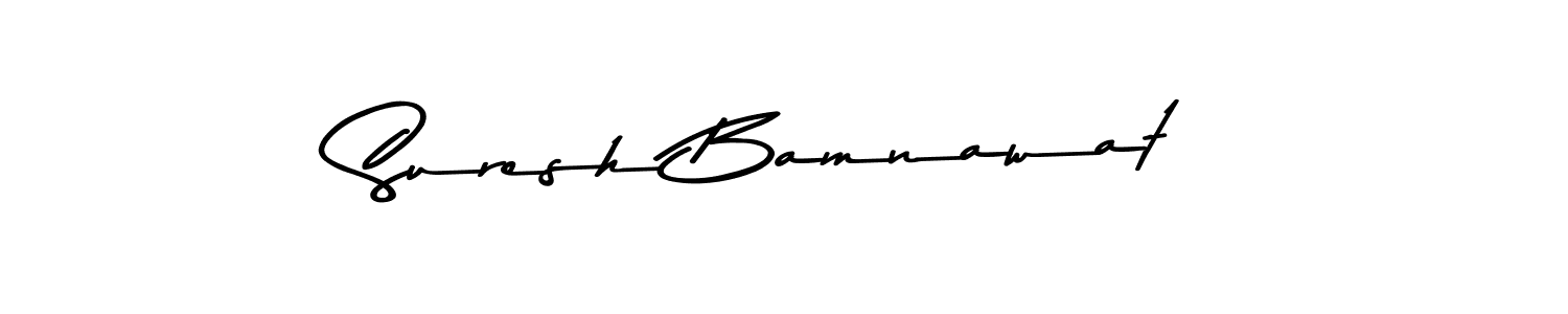 if you are searching for the best signature style for your name Suresh Bamnawat. so please give up your signature search. here we have designed multiple signature styles  using Asem Kandis PERSONAL USE. Suresh Bamnawat signature style 9 images and pictures png