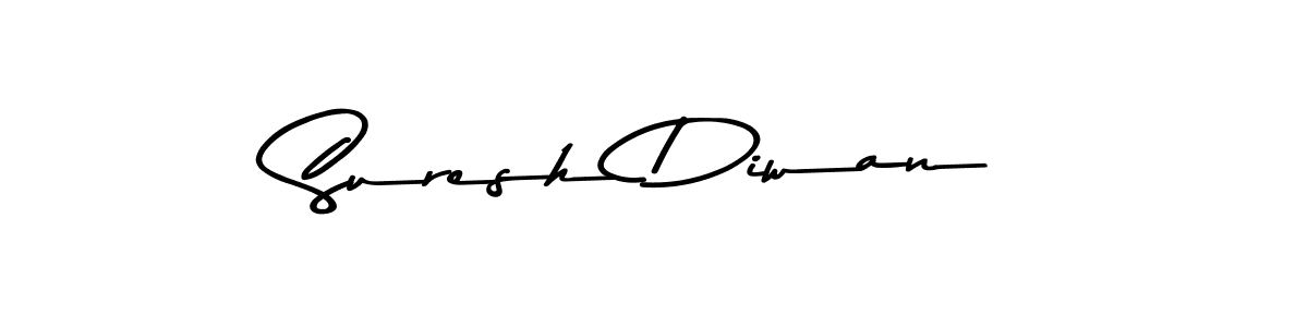 Design your own signature with our free online signature maker. With this signature software, you can create a handwritten (Asem Kandis PERSONAL USE) signature for name Suresh Diwan. Suresh Diwan signature style 9 images and pictures png