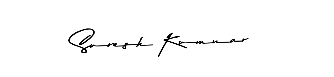 How to make Suresh Kumnar name signature. Use Asem Kandis PERSONAL USE style for creating short signs online. This is the latest handwritten sign. Suresh Kumnar signature style 9 images and pictures png