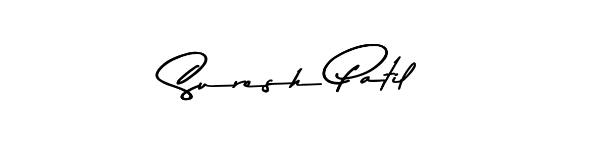 How to make Suresh Patil name signature. Use Asem Kandis PERSONAL USE style for creating short signs online. This is the latest handwritten sign. Suresh Patil signature style 9 images and pictures png
