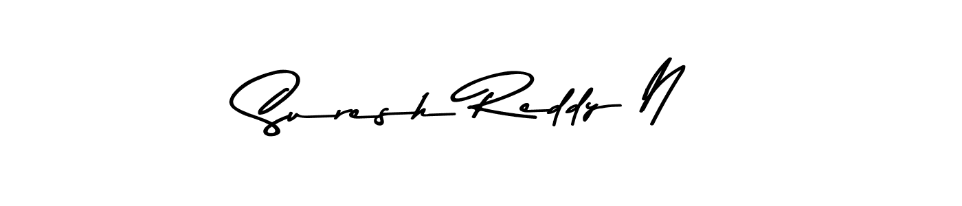 The best way (Asem Kandis PERSONAL USE) to make a short signature is to pick only two or three words in your name. The name Suresh Reddy N include a total of six letters. For converting this name. Suresh Reddy N signature style 9 images and pictures png