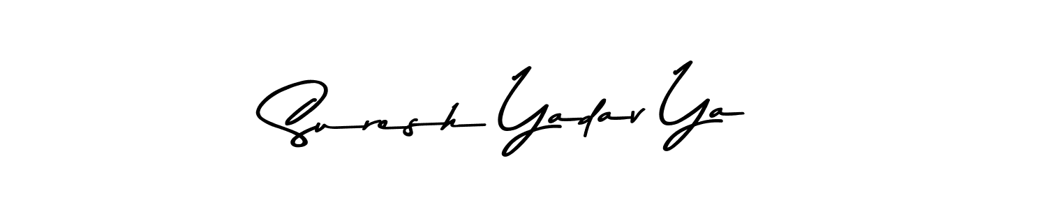 if you are searching for the best signature style for your name Suresh Yadav Ya. so please give up your signature search. here we have designed multiple signature styles  using Asem Kandis PERSONAL USE. Suresh Yadav Ya signature style 9 images and pictures png