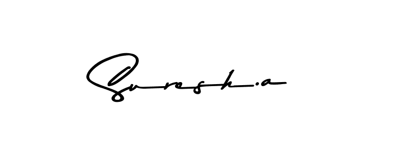 Make a beautiful signature design for name Suresh.a. Use this online signature maker to create a handwritten signature for free. Suresh.a signature style 9 images and pictures png