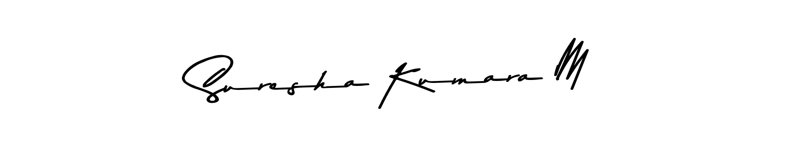 Make a short Suresha Kumara M signature style. Manage your documents anywhere anytime using Asem Kandis PERSONAL USE. Create and add eSignatures, submit forms, share and send files easily. Suresha Kumara M signature style 9 images and pictures png