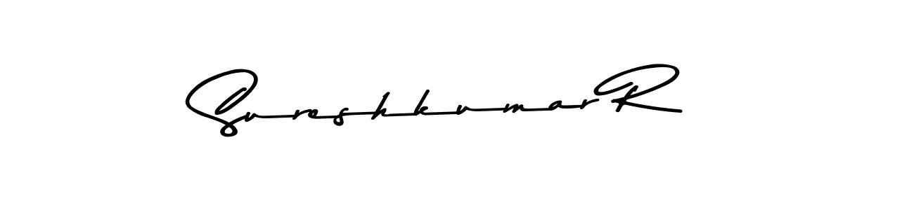Create a beautiful signature design for name Sureshkumar R. With this signature (Asem Kandis PERSONAL USE) fonts, you can make a handwritten signature for free. Sureshkumar R signature style 9 images and pictures png