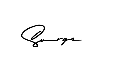 Make a beautiful signature design for name Surge. With this signature (Asem Kandis PERSONAL USE) style, you can create a handwritten signature for free. Surge signature style 9 images and pictures png