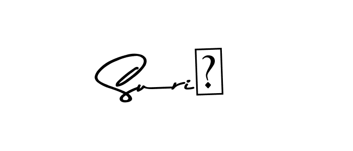 How to make Suri❤ name signature. Use Asem Kandis PERSONAL USE style for creating short signs online. This is the latest handwritten sign. Suri❤ signature style 9 images and pictures png