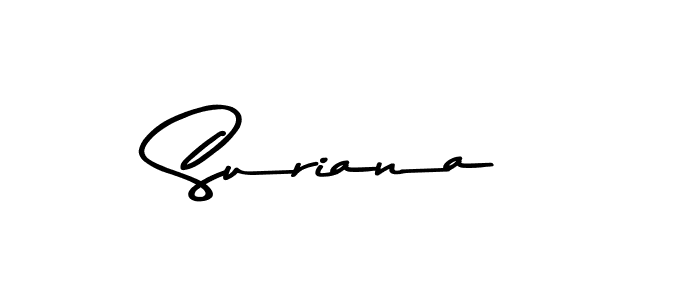 Make a beautiful signature design for name Suriana. With this signature (Asem Kandis PERSONAL USE) style, you can create a handwritten signature for free. Suriana signature style 9 images and pictures png