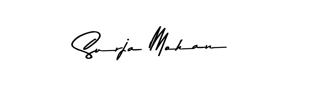 Create a beautiful signature design for name Surja Mohan. With this signature (Asem Kandis PERSONAL USE) fonts, you can make a handwritten signature for free. Surja Mohan signature style 9 images and pictures png