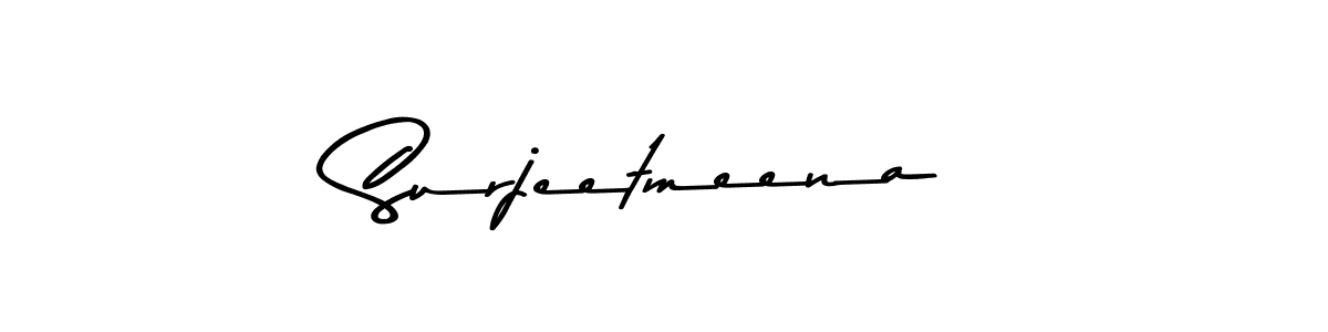 Use a signature maker to create a handwritten signature online. With this signature software, you can design (Asem Kandis PERSONAL USE) your own signature for name Surjeetmeena. Surjeetmeena signature style 9 images and pictures png