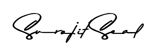 A modern signature idea for name Surojit Seal using Asem Kandis PERSONAL USE font. Clean strokes and elegant curves make it stand out instantly. Surojit Seal signature style 9 images and pictures png