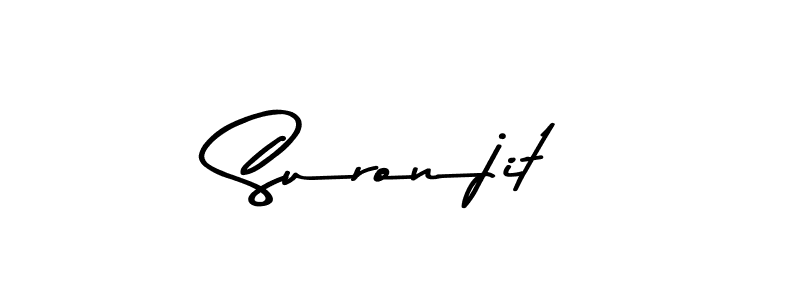 Design your own signature with our free online signature maker. With this signature software, you can create a handwritten (Asem Kandis PERSONAL USE) signature for name Suronjit. Suronjit signature style 9 images and pictures png