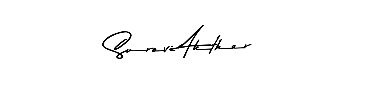 if you are searching for the best signature style for your name Surovi Akther. so please give up your signature search. here we have designed multiple signature styles  using Asem Kandis PERSONAL USE. Surovi Akther signature style 9 images and pictures png