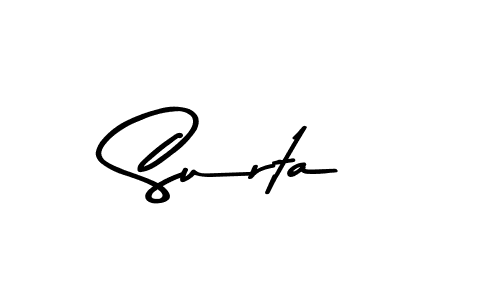 This is the best signature style for the Surta name. Also you like these signature font (Asem Kandis PERSONAL USE). Mix name signature. Surta signature style 9 images and pictures png