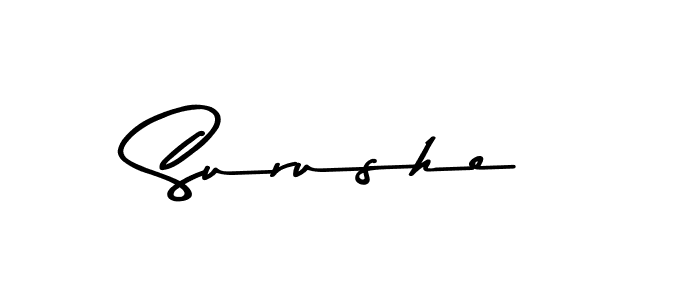 Surushe stylish signature style. Best Handwritten Sign (Asem Kandis PERSONAL USE) for my name. Handwritten Signature Collection Ideas for my name Surushe. Surushe signature style 9 images and pictures png