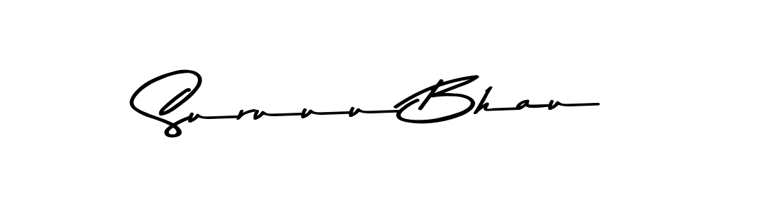The best way (Asem Kandis PERSONAL USE) to make a short signature is to pick only two or three words in your name. The name Suruuu Bhau include a total of six letters. For converting this name. Suruuu Bhau signature style 9 images and pictures png