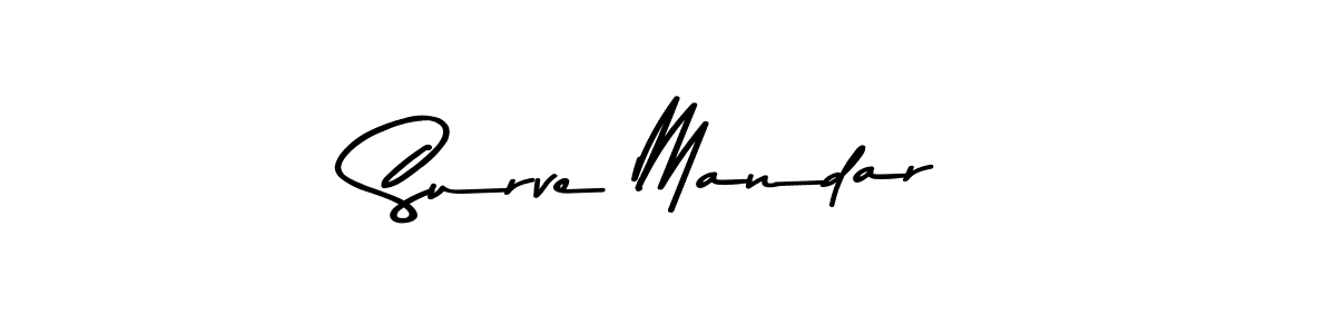 Design your own signature with our free online signature maker. With this signature software, you can create a handwritten (Asem Kandis PERSONAL USE) signature for name Surve Mandar. Surve Mandar signature style 9 images and pictures png