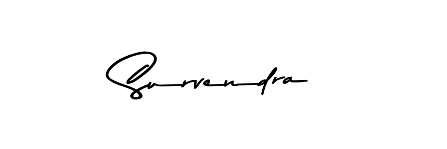 You should practise on your own different ways (Asem Kandis PERSONAL USE) to write your name (Survendra) in signature. don't let someone else do it for you. Survendra signature style 9 images and pictures png