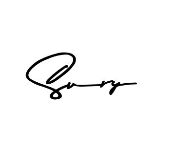 Sury stylish signature style. Best Handwritten Sign (Asem Kandis PERSONAL USE) for my name. Handwritten Signature Collection Ideas for my name Sury. Sury signature style 9 images and pictures png