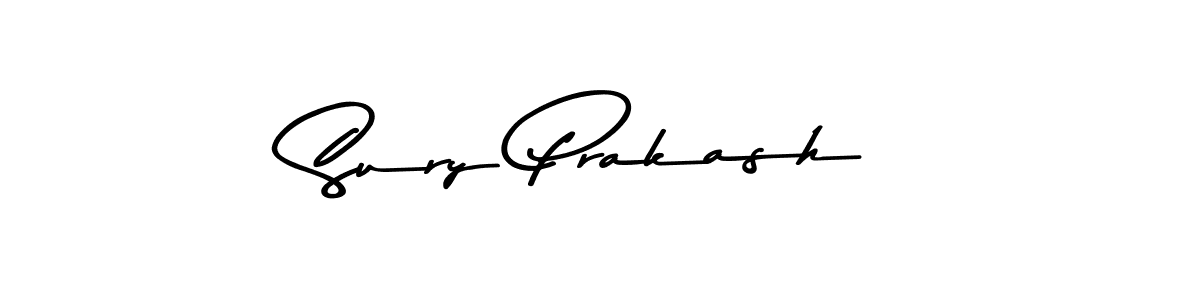 Make a beautiful signature design for name Sury Prakash. With this signature (Asem Kandis PERSONAL USE) style, you can create a handwritten signature for free. Sury Prakash signature style 9 images and pictures png