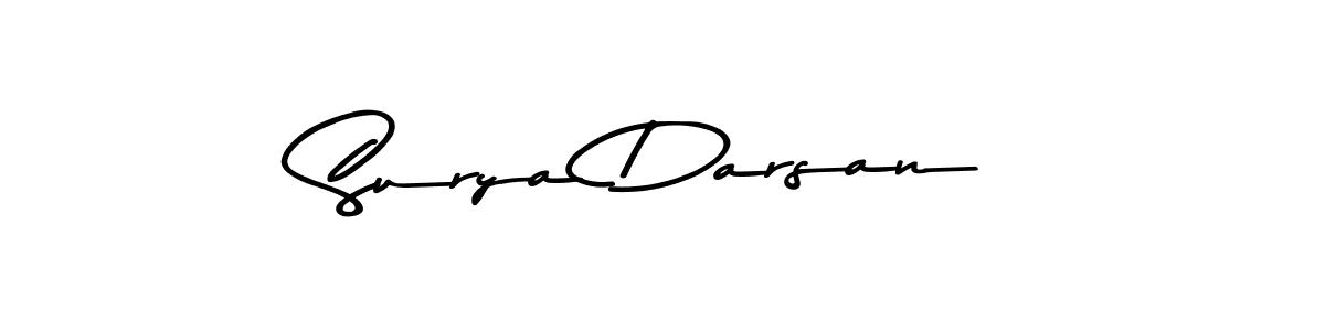 How to make Surya Darsan name signature. Use Asem Kandis PERSONAL USE style for creating short signs online. This is the latest handwritten sign. Surya Darsan signature style 9 images and pictures png
