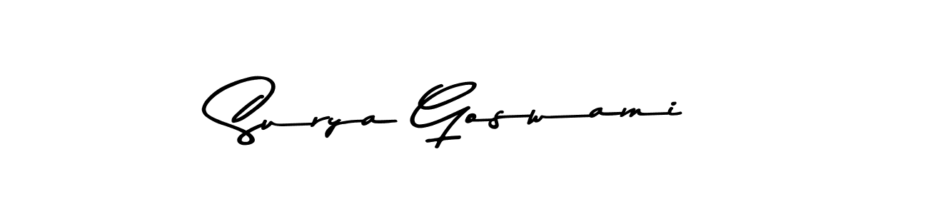 Surya Goswami stylish signature style. Best Handwritten Sign (Asem Kandis PERSONAL USE) for my name. Handwritten Signature Collection Ideas for my name Surya Goswami. Surya Goswami signature style 9 images and pictures png