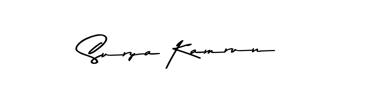 Here are the top 10 professional signature styles for the name Surya Kamrun. These are the best autograph styles you can use for your name. Surya Kamrun signature style 9 images and pictures png