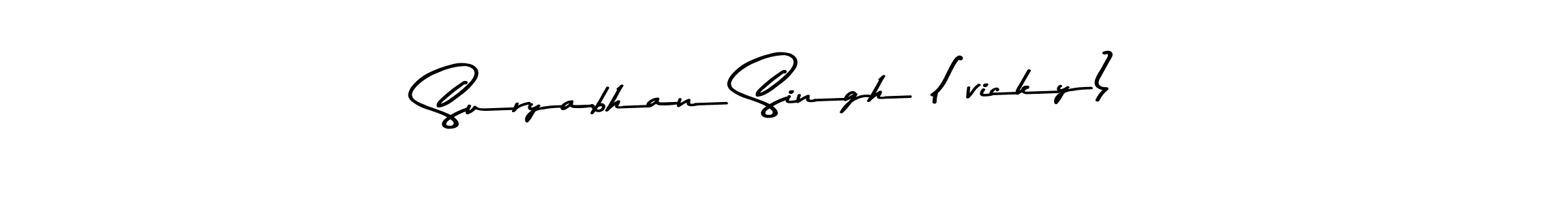 Design your own signature with our free online signature maker. With this signature software, you can create a handwritten (Asem Kandis PERSONAL USE) signature for name Suryabhan Singh (vicky). Suryabhan Singh (vicky) signature style 9 images and pictures png