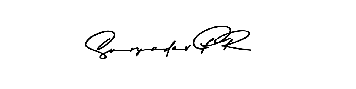 How to make Suryadev P R signature? Asem Kandis PERSONAL USE is a professional autograph style. Create handwritten signature for Suryadev P R name. Suryadev P R signature style 9 images and pictures png