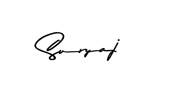 Create a beautiful signature design for name Suryaj. With this signature (Asem Kandis PERSONAL USE) fonts, you can make a handwritten signature for free. Suryaj signature style 9 images and pictures png