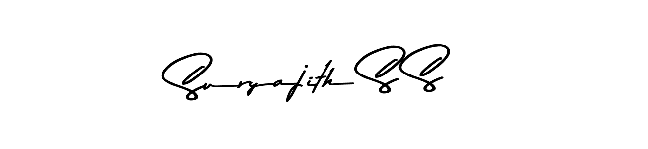 Make a beautiful signature design for name Suryajith S S. Use this online signature maker to create a handwritten signature for free. Suryajith S S signature style 9 images and pictures png