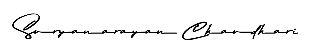 Create a personalized artistic stamp with Suryanarayan Chaudhari in Asem Kandis PERSONAL USE font. Perfect for visual artists, designers, and influencers. Suryanarayan Chaudhari signature style 9 images and pictures png