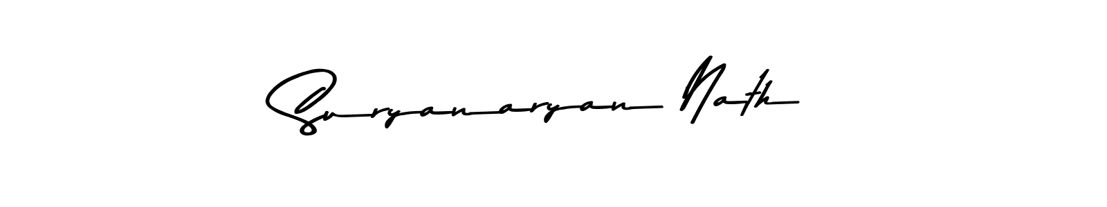 Design your own signature with our free online signature maker. With this signature software, you can create a handwritten (Asem Kandis PERSONAL USE) signature for name Suryanaryan Nath. Suryanaryan Nath signature style 9 images and pictures png