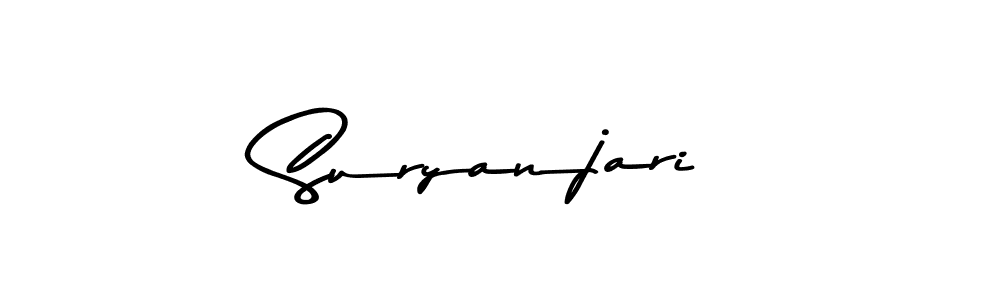 Make a beautiful signature design for name Suryanjari. Use this online signature maker to create a handwritten signature for free. Suryanjari signature style 9 images and pictures png