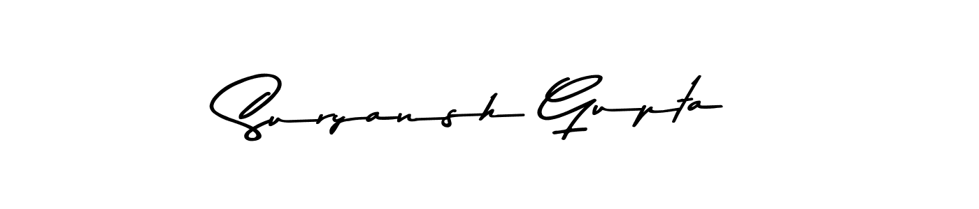 Use a signature maker to create a handwritten signature online. With this signature software, you can design (Asem Kandis PERSONAL USE) your own signature for name Suryansh Gupta. Suryansh Gupta signature style 9 images and pictures png