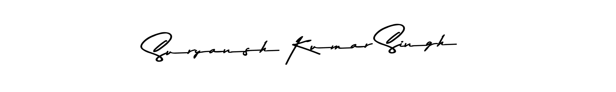 The best way (Asem Kandis PERSONAL USE) to make a short signature is to pick only two or three words in your name. The name Suryansh Kumar Singh include a total of six letters. For converting this name. Suryansh Kumar Singh signature style 9 images and pictures png