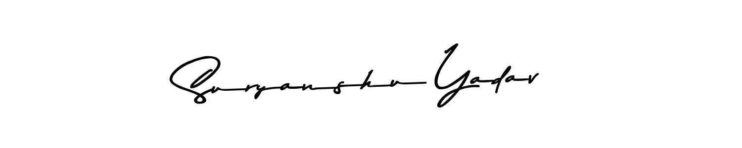 Similarly Asem Kandis PERSONAL USE is the best handwritten signature design. Signature creator online .You can use it as an online autograph creator for name Suryanshu Yadav. Suryanshu Yadav signature style 9 images and pictures png
