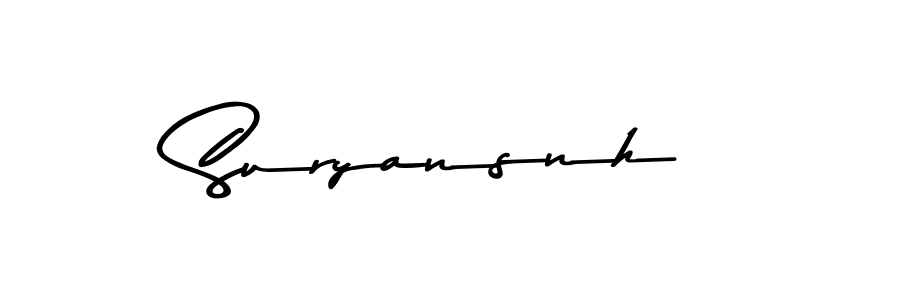 Suryansnh stylish signature style. Best Handwritten Sign (Asem Kandis PERSONAL USE) for my name. Handwritten Signature Collection Ideas for my name Suryansnh. Suryansnh signature style 9 images and pictures png