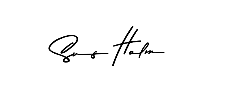 The best way (Asem Kandis PERSONAL USE) to make a short signature is to pick only two or three words in your name. The name Sus Holm include a total of six letters. For converting this name. Sus Holm signature style 9 images and pictures png