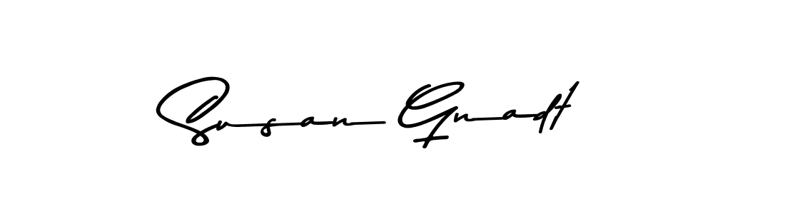 Use a signature maker to create a handwritten signature online. With this signature software, you can design (Asem Kandis PERSONAL USE) your own signature for name Susan Gnadt. Susan Gnadt signature style 9 images and pictures png