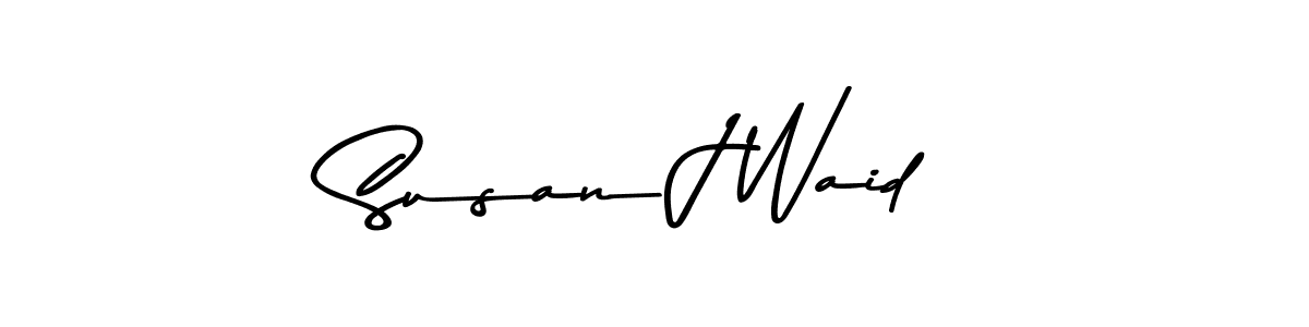 Susan J Waid stylish signature style. Best Handwritten Sign (Asem Kandis PERSONAL USE) for my name. Handwritten Signature Collection Ideas for my name Susan J Waid. Susan J Waid signature style 9 images and pictures png